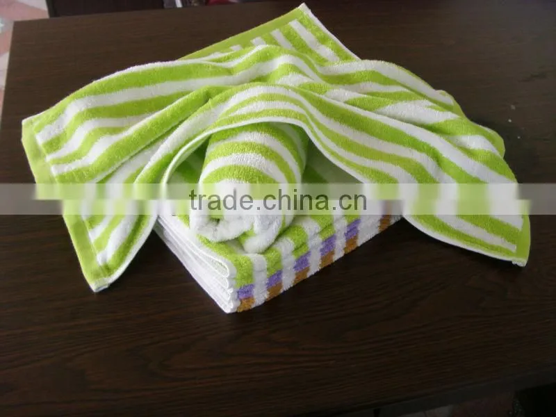 Striped child-towel of bamboo fiber hot sell in China