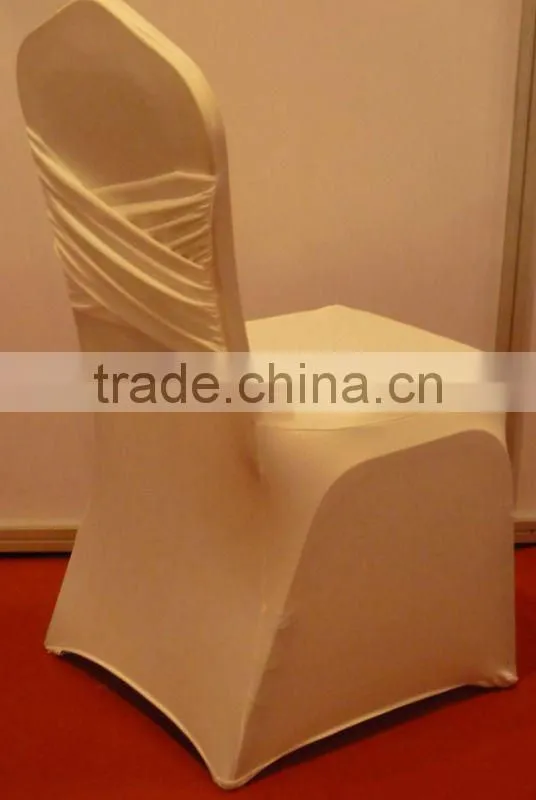 wedding organze chair sashes white stretch spandex banquet chair cover