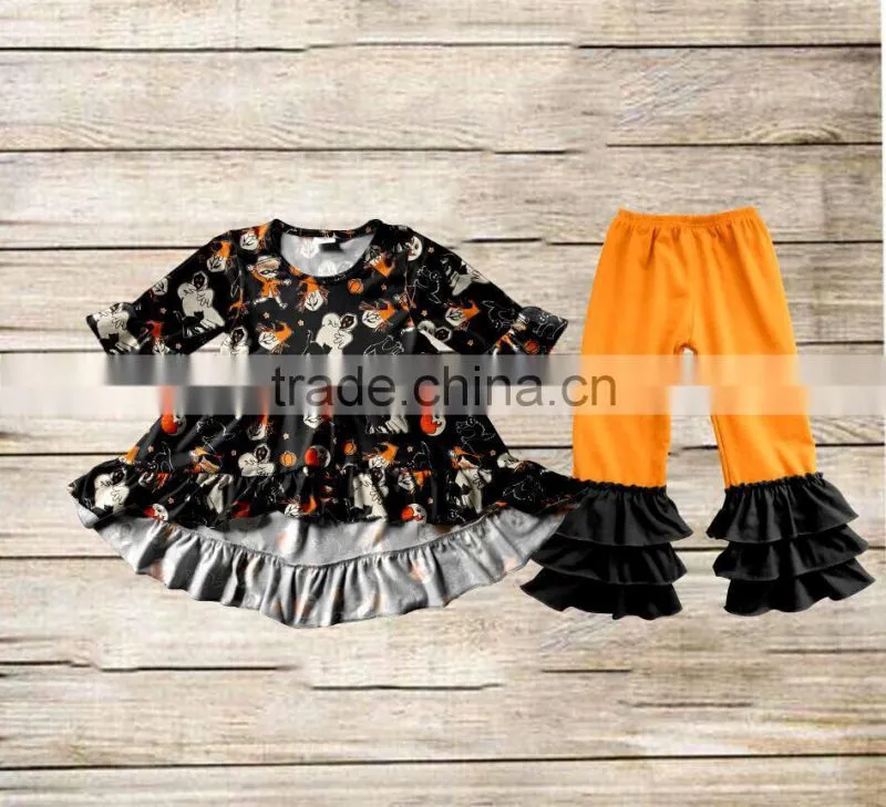 Boya Fashion Halloween baby girls clothes sets wholesale toddler clothing girls dress names with pictures