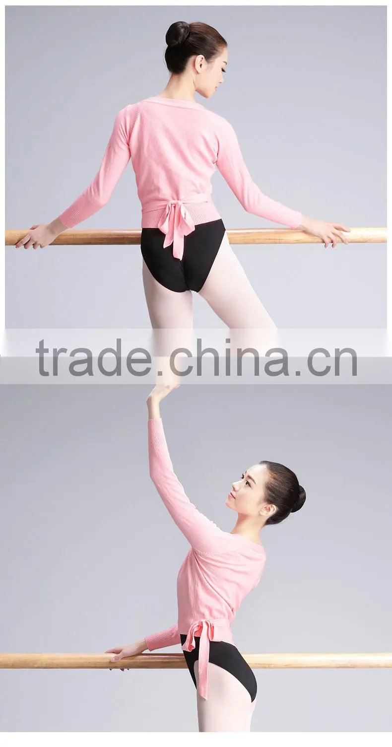Adult Ballet Leotard Sweater Cardigan Dance Clothes Long Sleeve Sweater