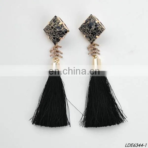 Fringe drops String Thread Tassel Earrings