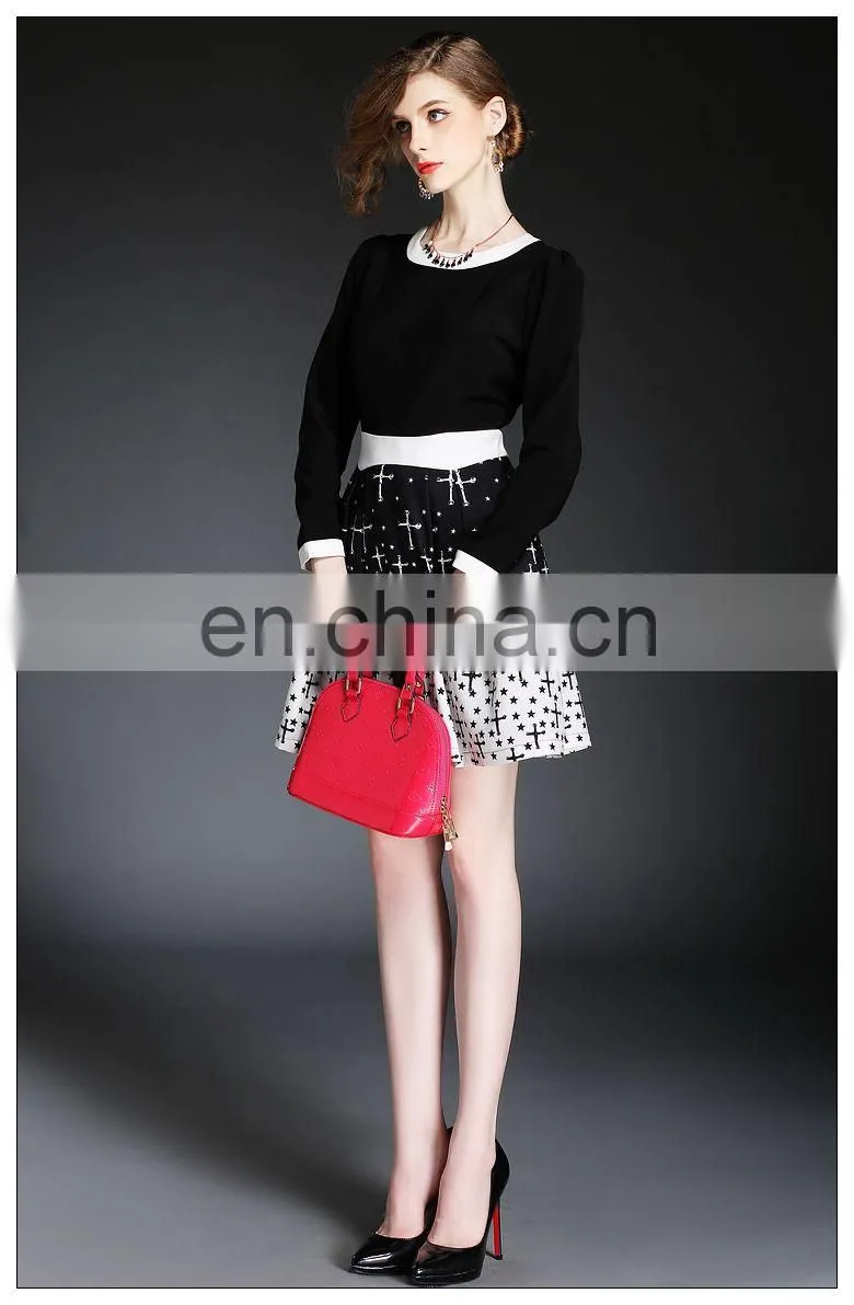 Wholesale high quality ladies knit dress OEM, high quality dress fashion