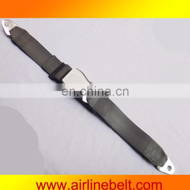 Premium quality two points airplane buckle decelerating belt