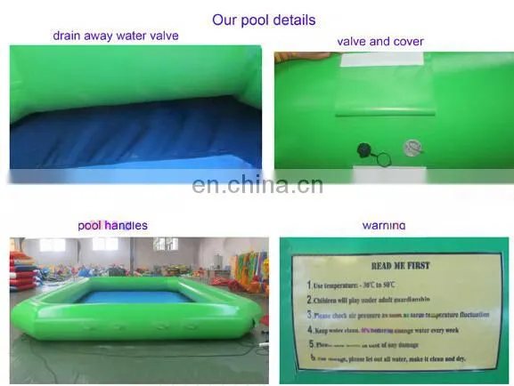 0.9mm PVC Tarpaulin Inflatable Rectangular Pool with Cover