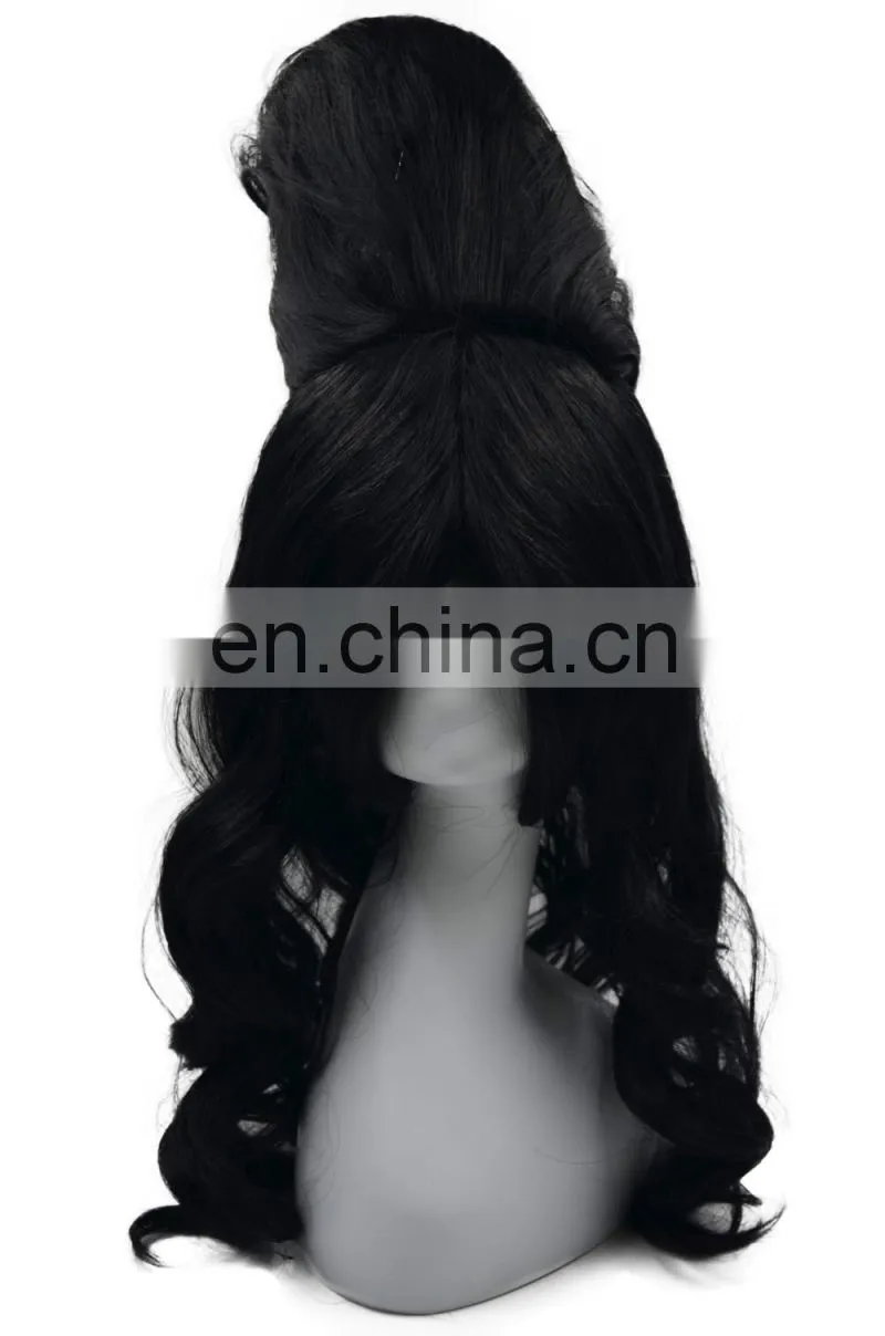 MCW-2355 New 2017 synthetic wig black short straight man hair wig most popular singer Elvis Presley cosplay wig