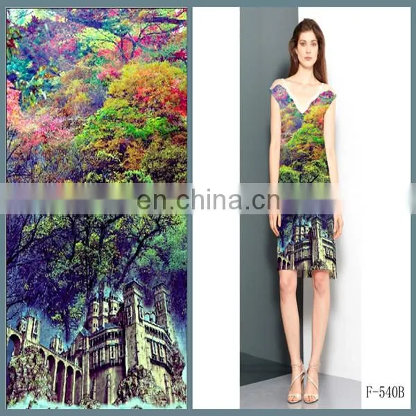 Wholesale 100% Printed Cotton Poplin Fabric, Compasses Flower Digital Printing Fabric