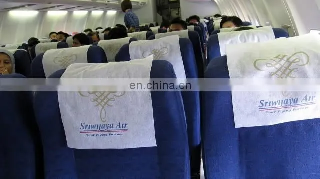 free sample printing airline seat headrest cover