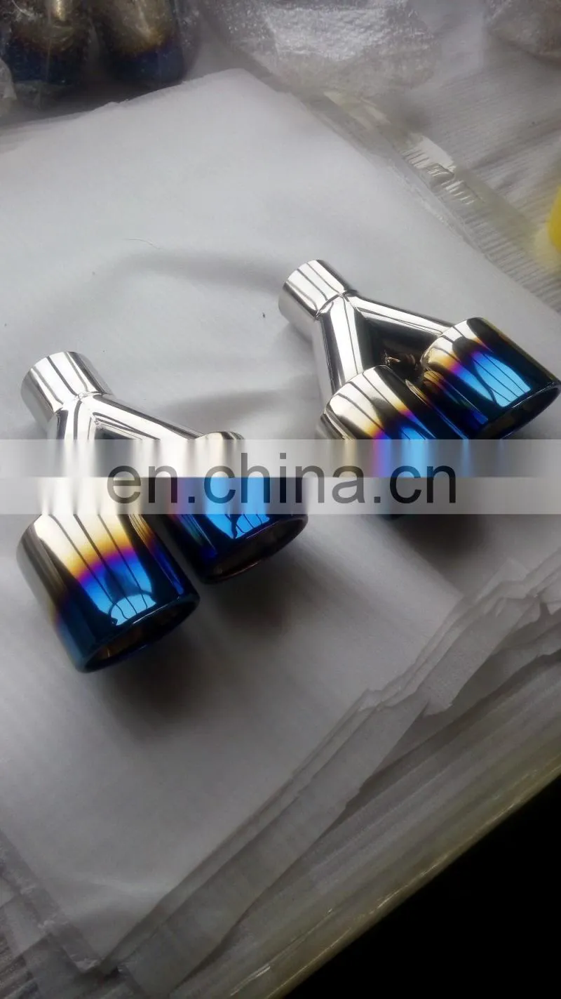 Colorful Stainless Steel Exhaust Rainbow Muffler tail pipe for Car.