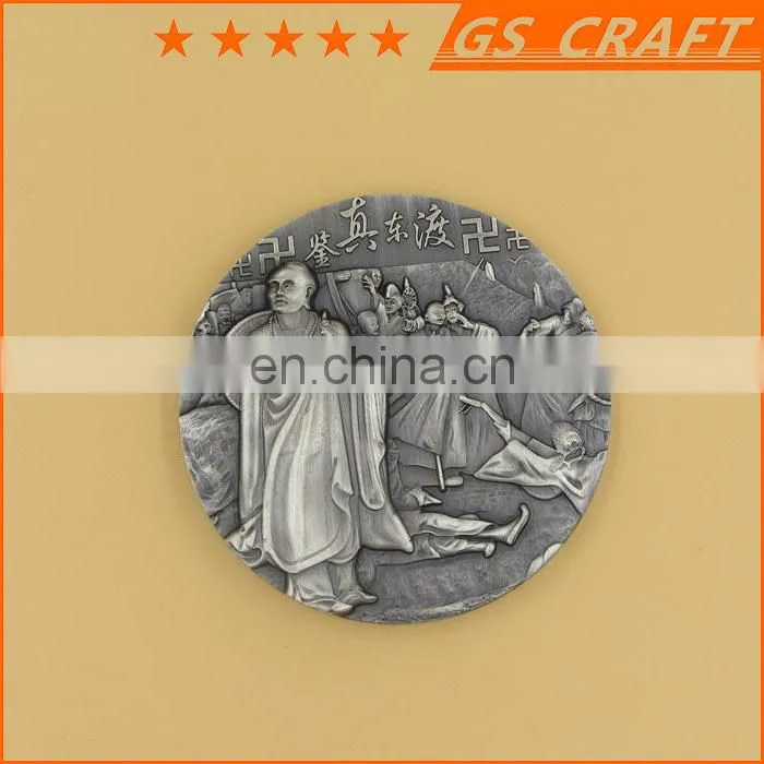 Customized precious logo embossed ag 999 silver coin
