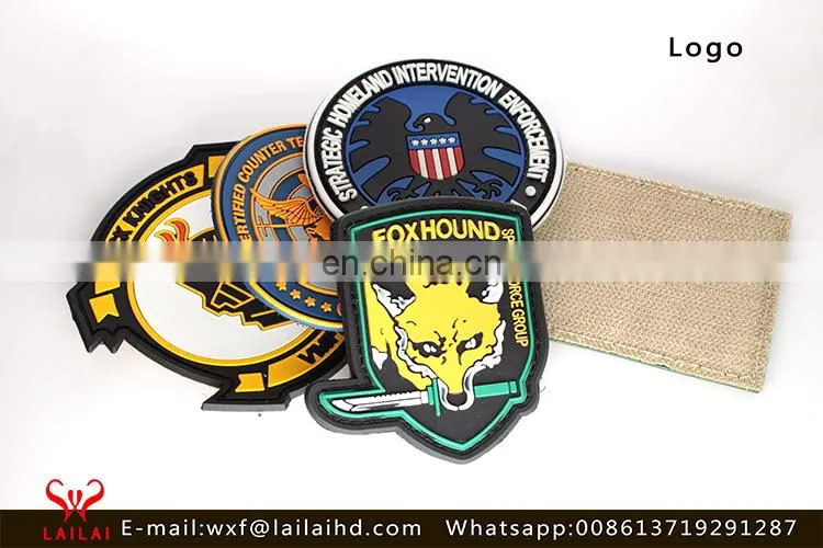 Soft 3d rubber patch for brands