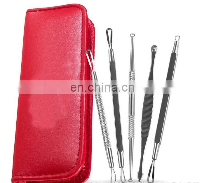 Daywons 2016 New 5-piece Stainless Acne Needle Blemish Tool Set