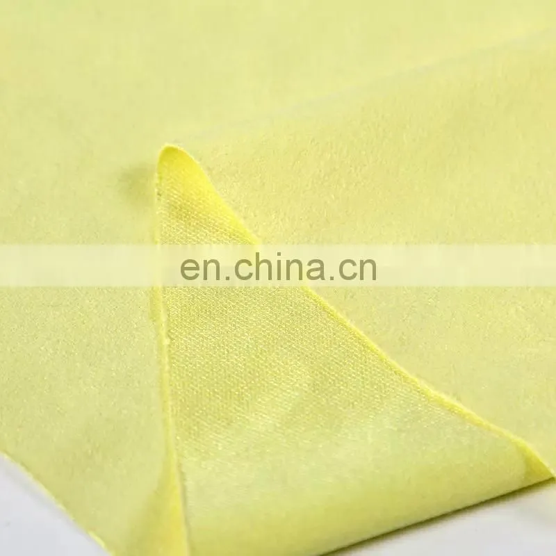 China supplier stretch knitting polyester suede cloth fabric
