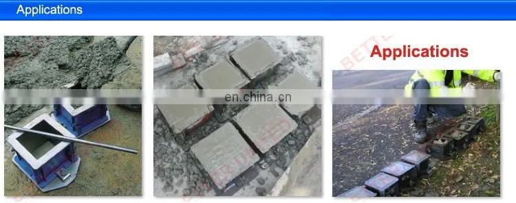 Plastic cube mould for concrete test