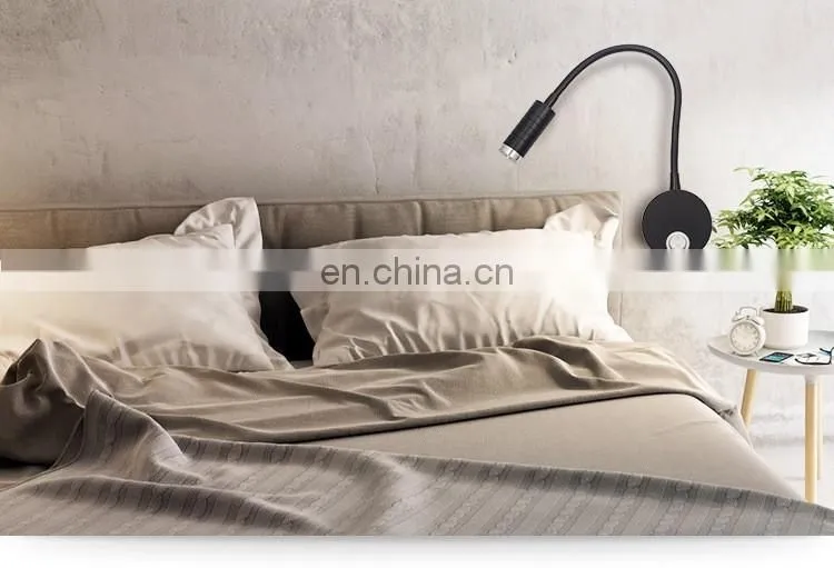 3W Wall Light Flexible Hotel Reading Lamp