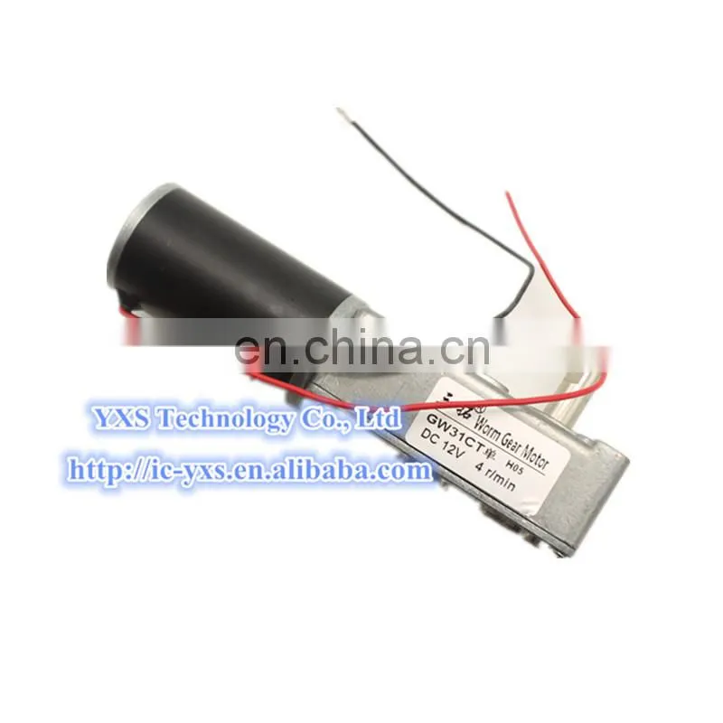 GW31CT Motor 6V 12V 24V dual output shaft torque worm 24 v dc geared motor