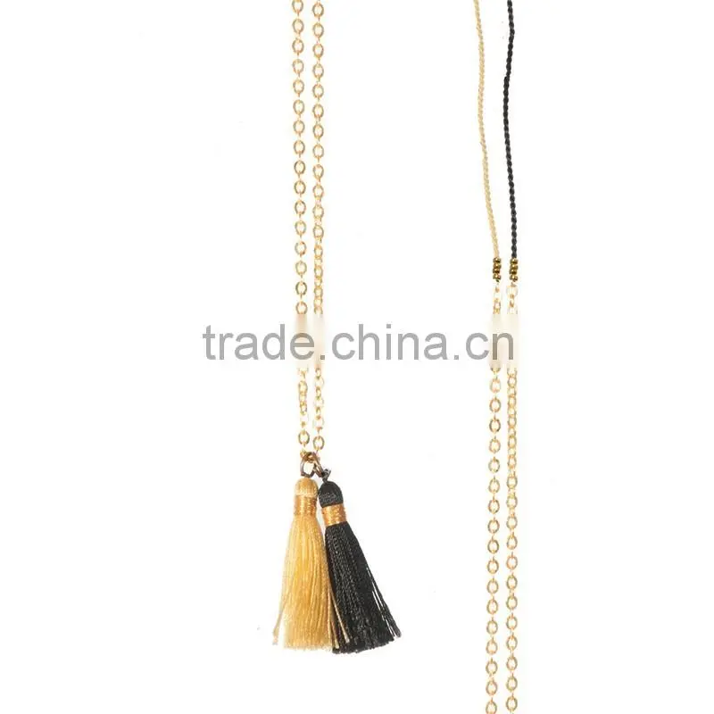 2016 wholesale trendy jewelry tassel lariat necklace for women