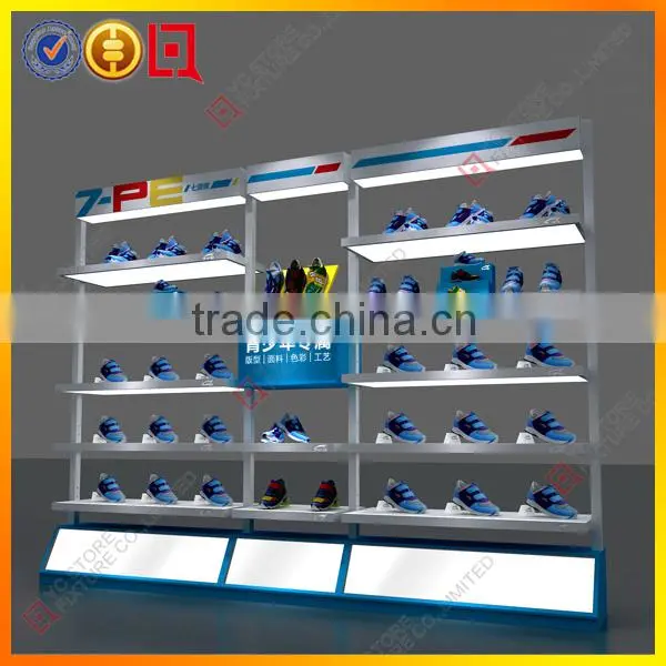 Custom Large wall mount shoe display shelf