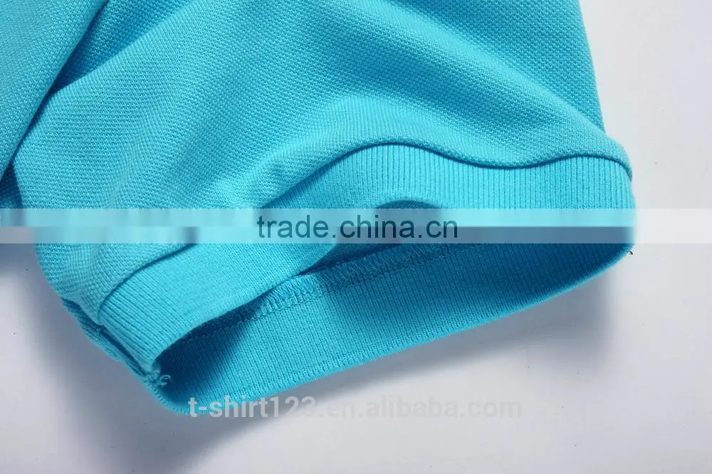 wholesales CVC polo shirt/polo shirt with pique material/plain polo shirt with customized