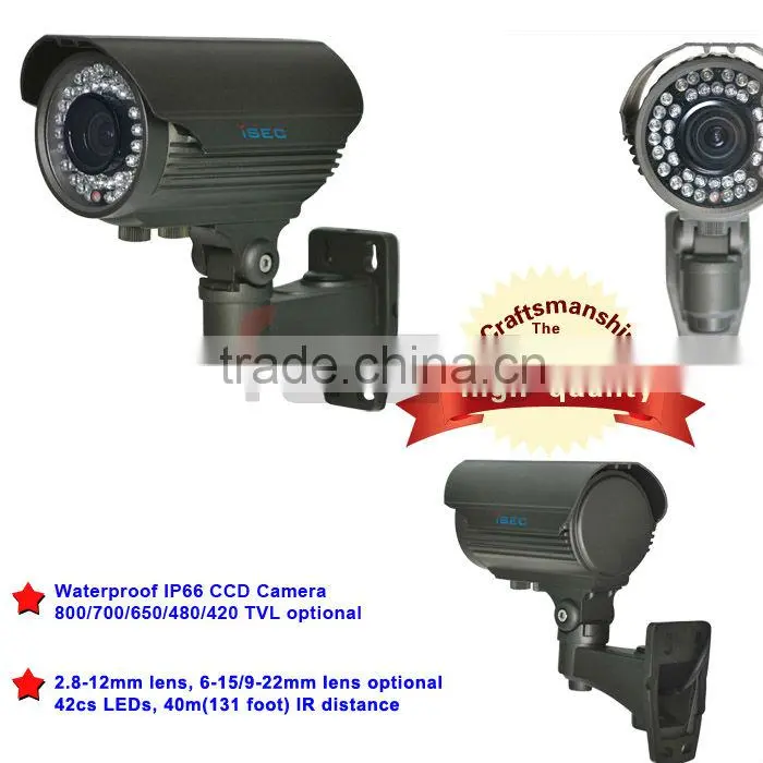 1/4" CCD SENSOR 700TVL with IR-Cut Filter CCTV CAMERA
