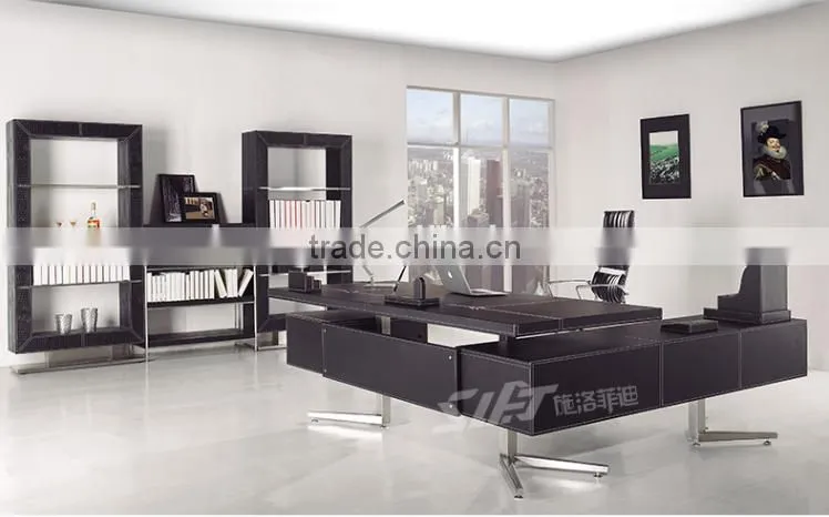 HL Series fashionable metal frame leather covered cabinet