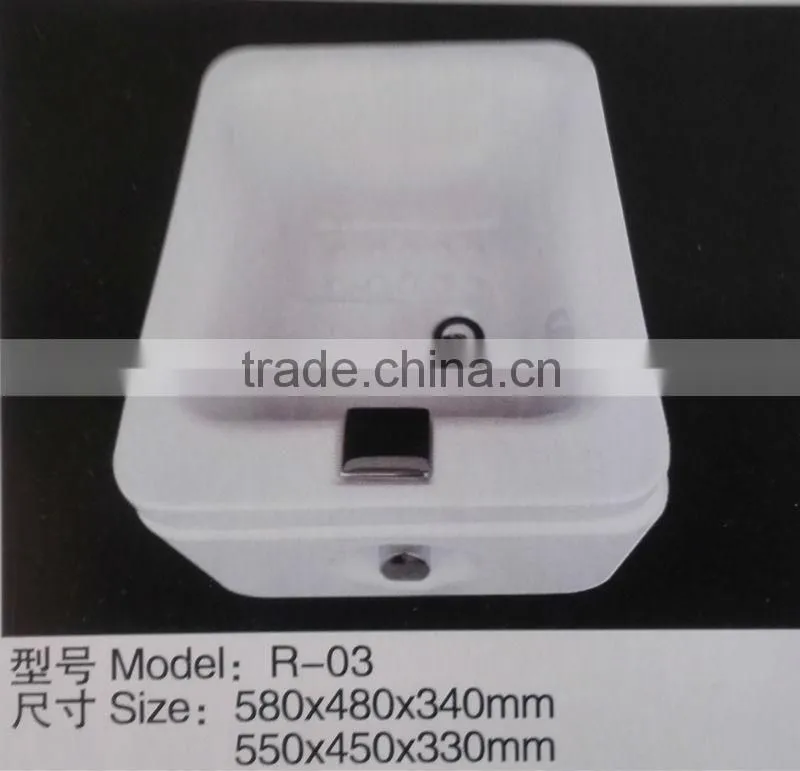 High quality acrylic solid surface art foot spa basin