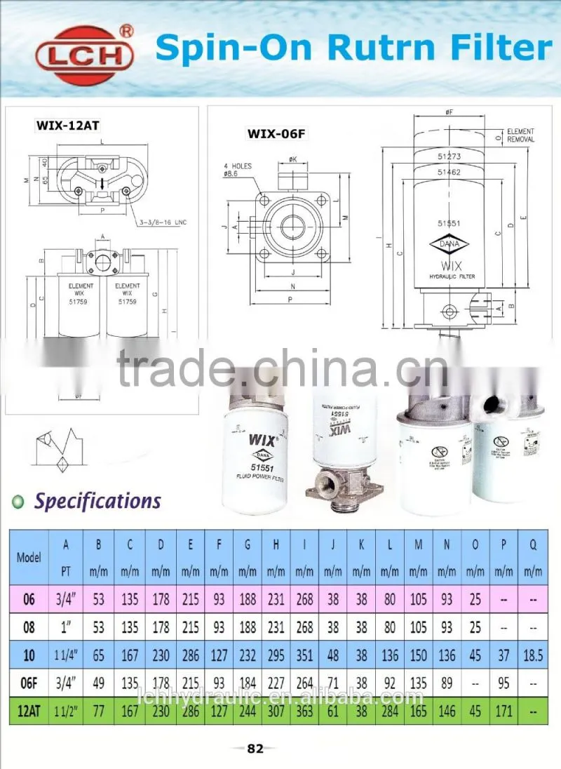 hydraulic water air oil Filter