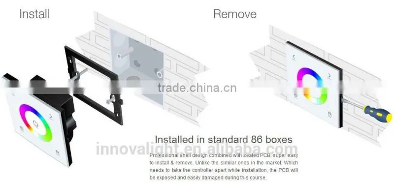 INNOVALIGHT LED Controller Adjust the Brightness and CCT Wall Mounted Touch Controller