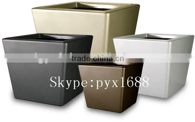 artificial fiberglass flower pots stand designs