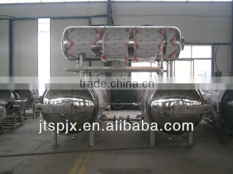 2+1 stainless steel full-automatic hot water circulating immersion retort food sterilization equipment