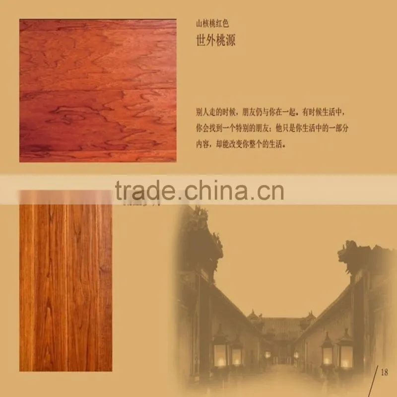 Poplar Antique Engineered Solid Wood Flooring Competitive Prices