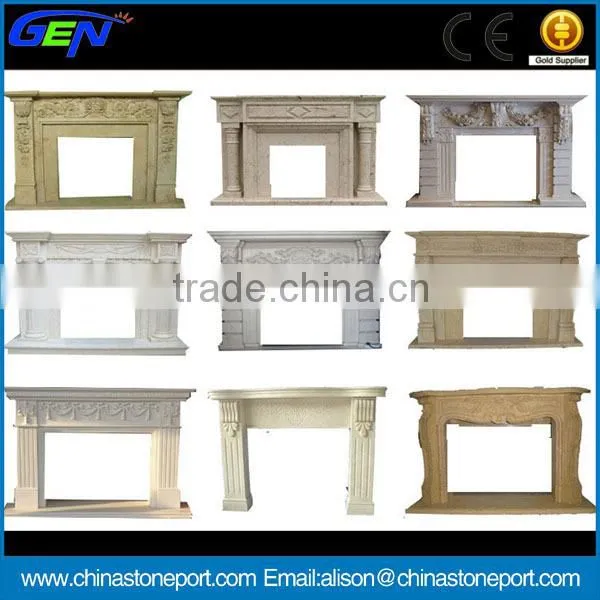 White Stone Fireplace