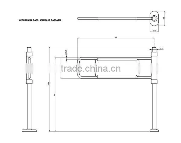 swing automatic barrier gate