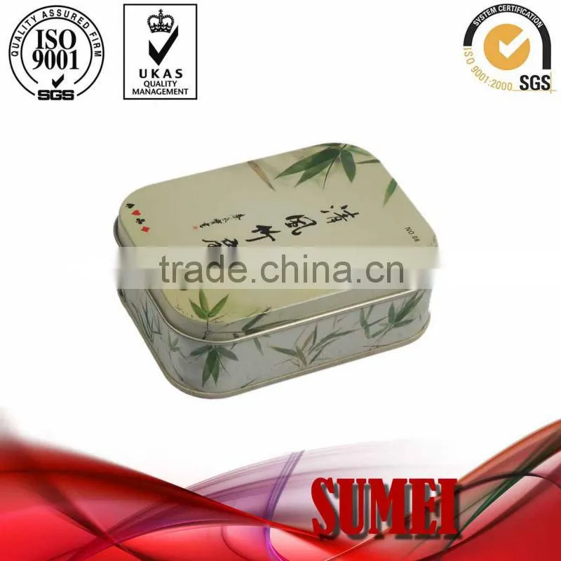 playing cards tin box