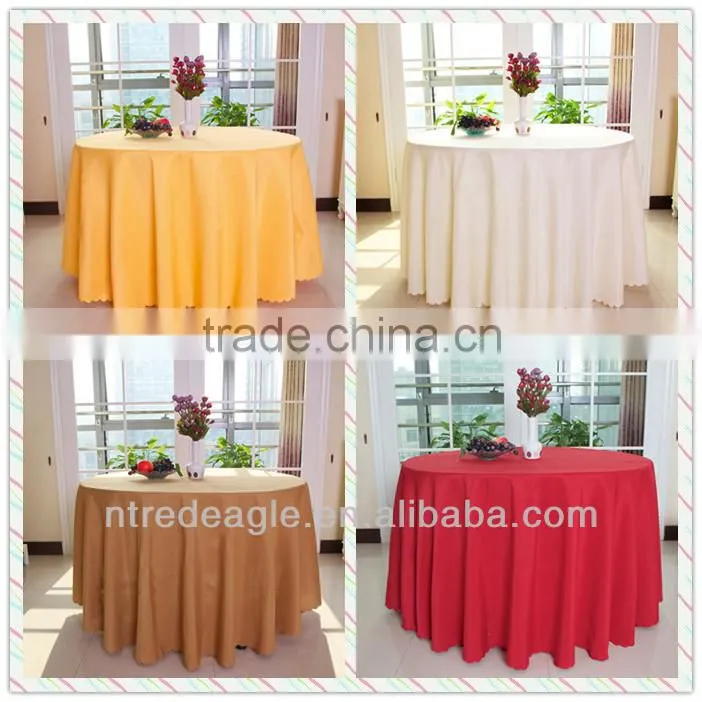 Round table cloth/wedding table cloth/hotel table cloth