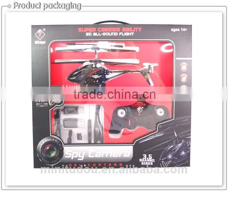 WL S977 3.5 CH Radio remote Control Metal Gyro rc Helicoptero With Camera