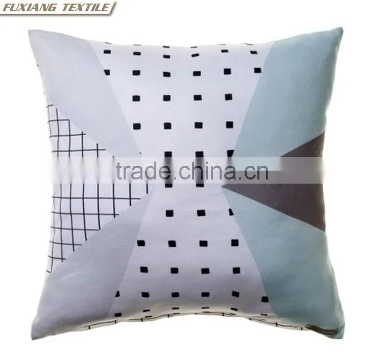 Poly-cotton printed outdoor sofa cushions