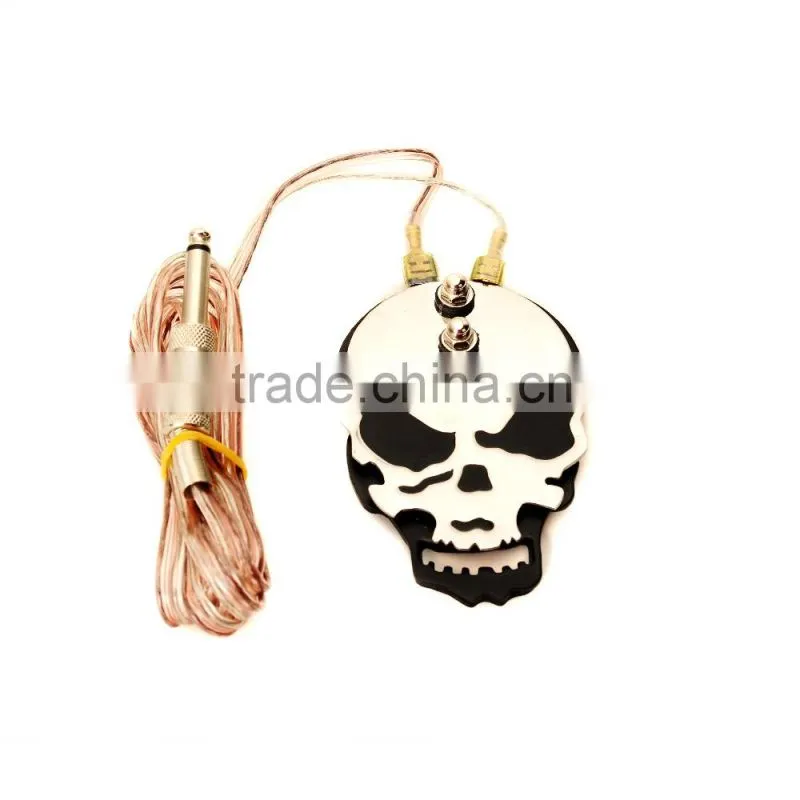 Red Skull designs Individuality Power Pedal Generator For All Kinds of Power Supply of price cheap Tattoo Machine ink