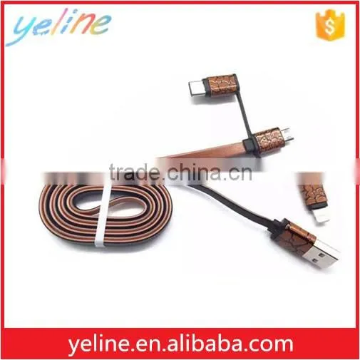 2016 New products multi usb connector cable, 3 in 1usb flat cable