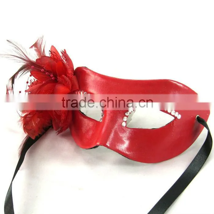 Leather Halloween Flower Masks For Lady Masks