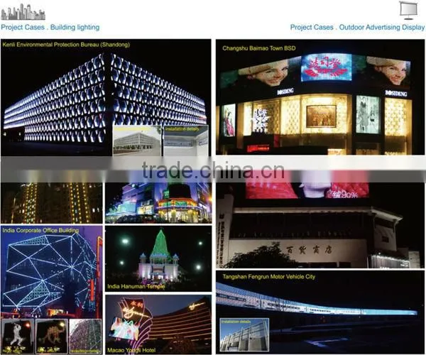 IP68 waterproof LED pixel light used for outdoor building decorations