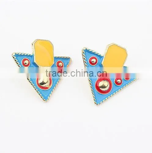 Hot fashion personality triangle stud jewelry