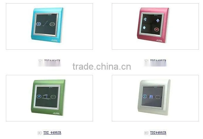 zigbee smart touch screen switch in home automation system