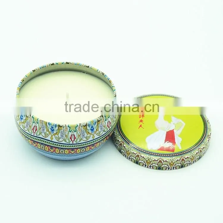 metal tin candle/ travel tin candle/scented tin candle with printing custom logo