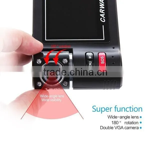 120 Degrees Car DVR Car Black Box F30 with Dual Lens 2.7" TFT LCD Screen car black box