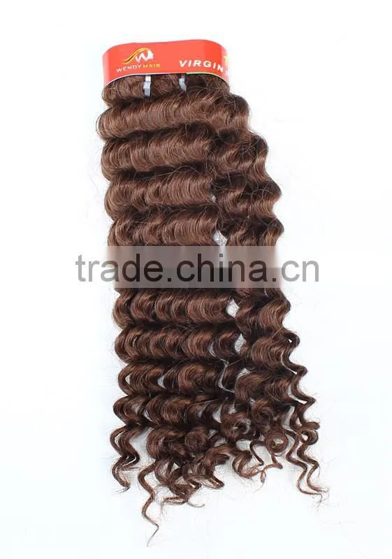 DEEP CURL 26 inch virgin remy peruvian hair weft with most popular