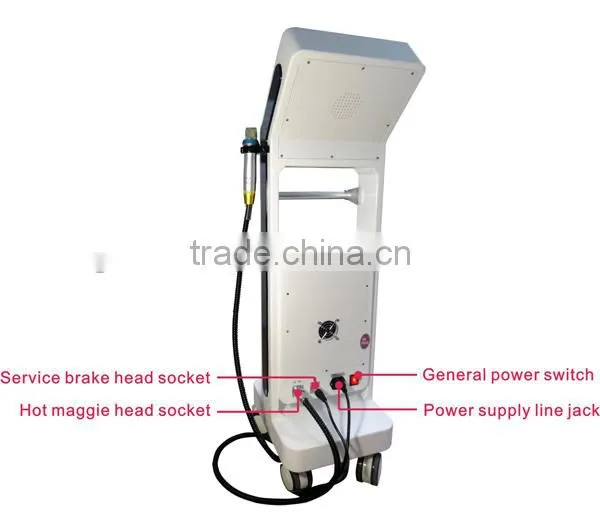Super cold and heat hammer wrinkle removal/skin tightening thermal rf fractional machine
