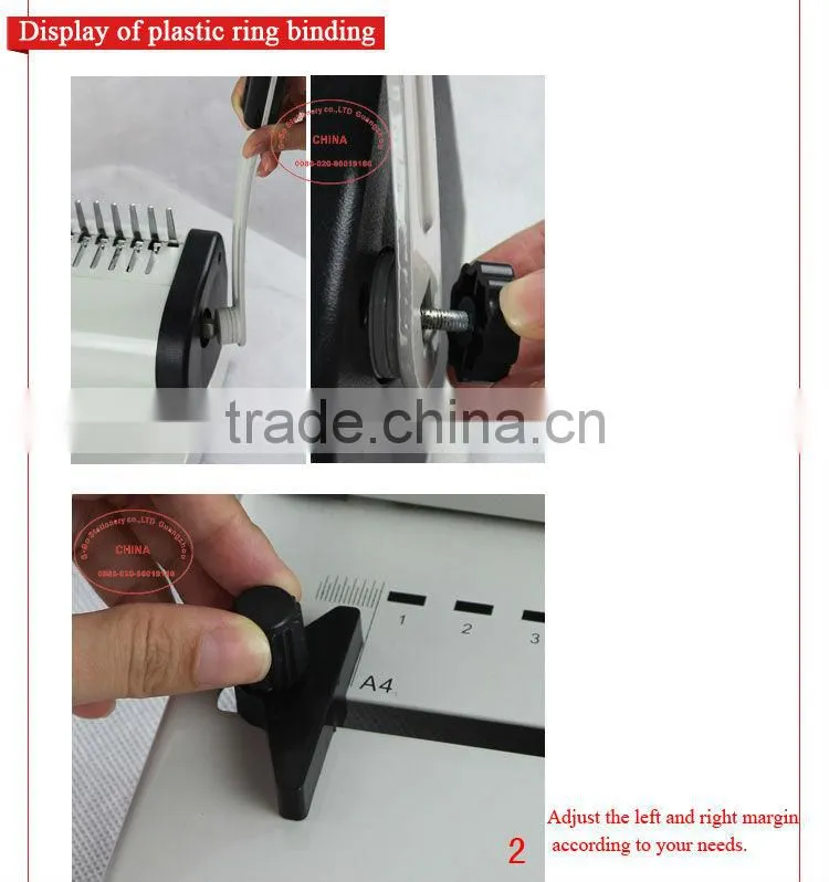 Spiral book binding machine