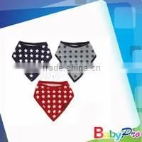 2016 Quality cotton baby bandana bibs with 2 snaps