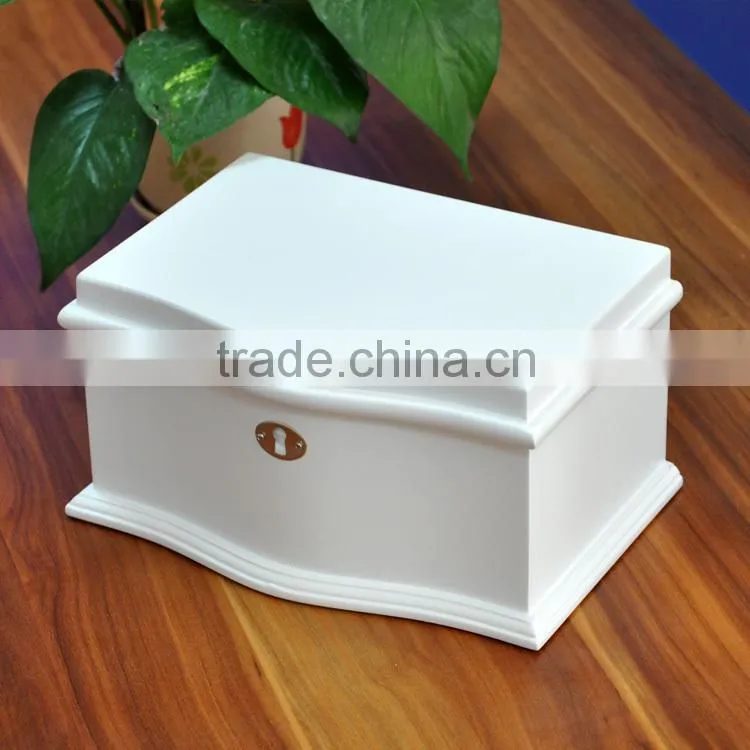high quality varnish white color gift wooden box make up saving wooden box accessories wooden box birthday gift wooden box