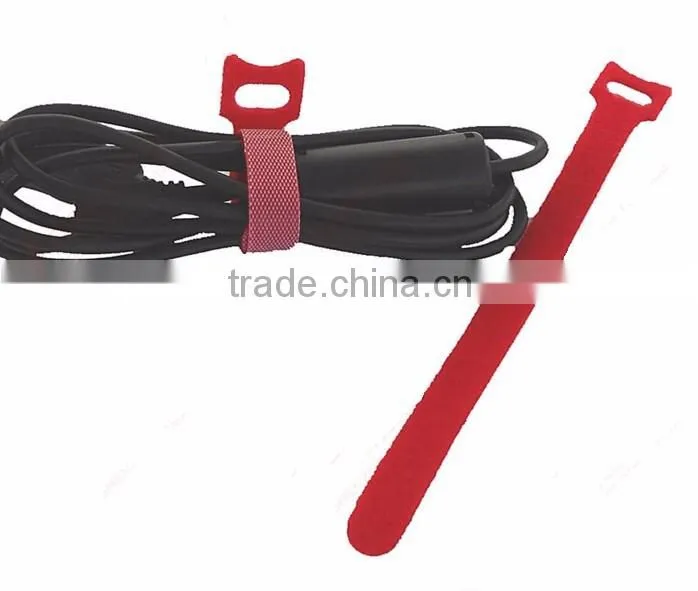 Black Reusable Hook And Loop Tape Cable Ties Tidy Straps Organiser